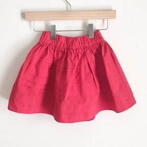OshKosh Toddler Girls Holiday Taffeta Red Layered Skirt 4T